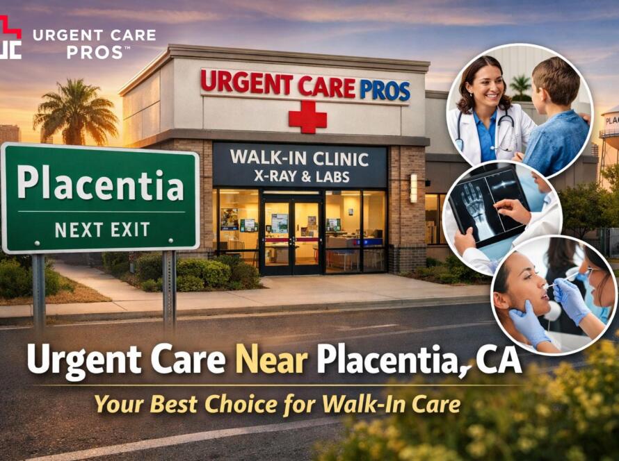 Residents of Placentia, CA can receive fast, professional walk-in medical care just minutes away at Urgent Care Pros in Fullerton.